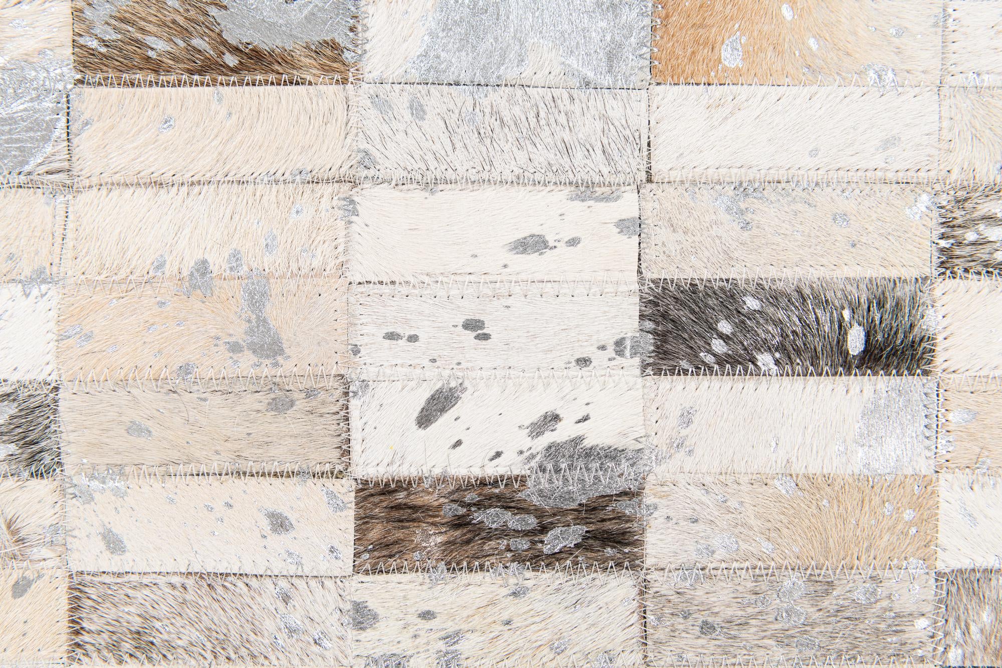 7' 11 x 9' 11 Cowhide Stocks Rug