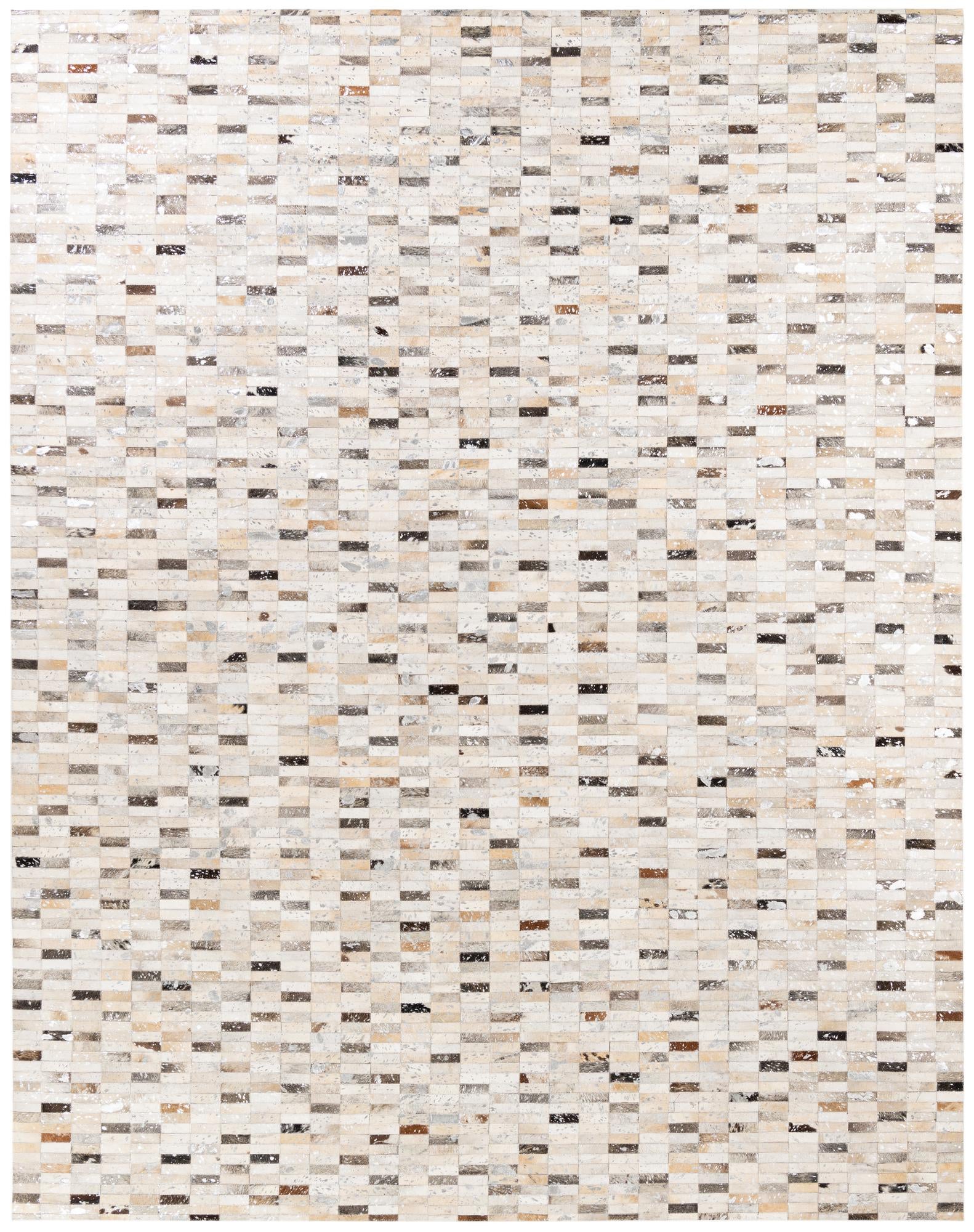 7' 11 x 9' 11 Cowhide Stocks Rug