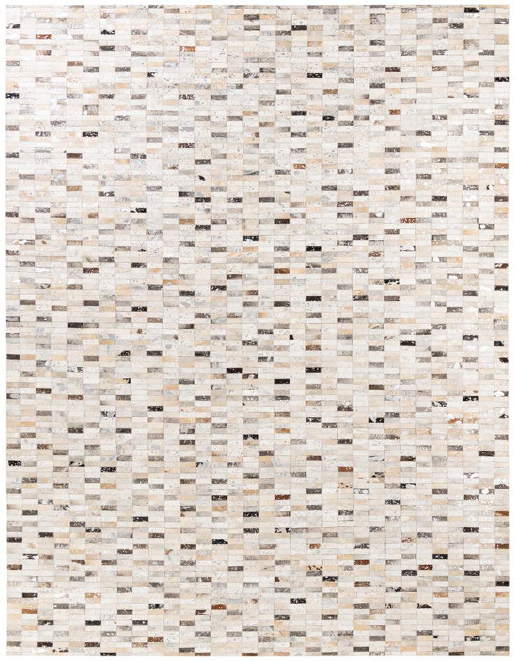 Detail image of 7' 11 x 9' 11 Cowhide Stocks Rug