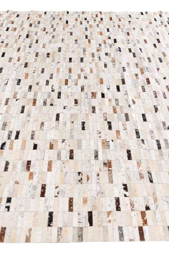 7' 11 x 9' 11 Cowhide Stocks Rug