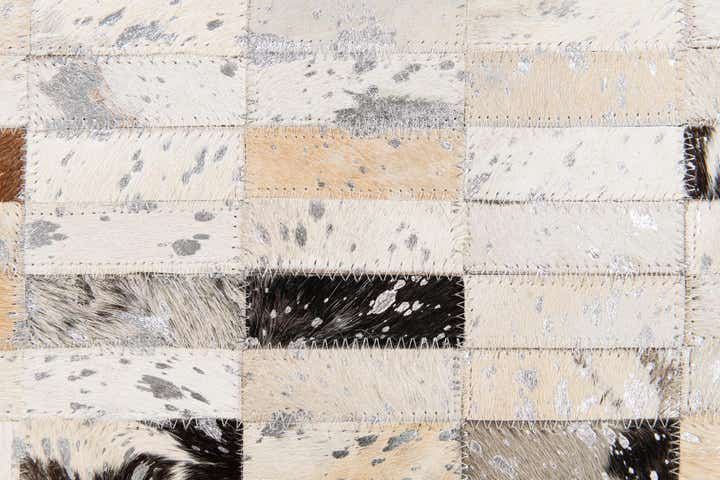 7' 11 x 9' 11 Cowhide Stocks Rug