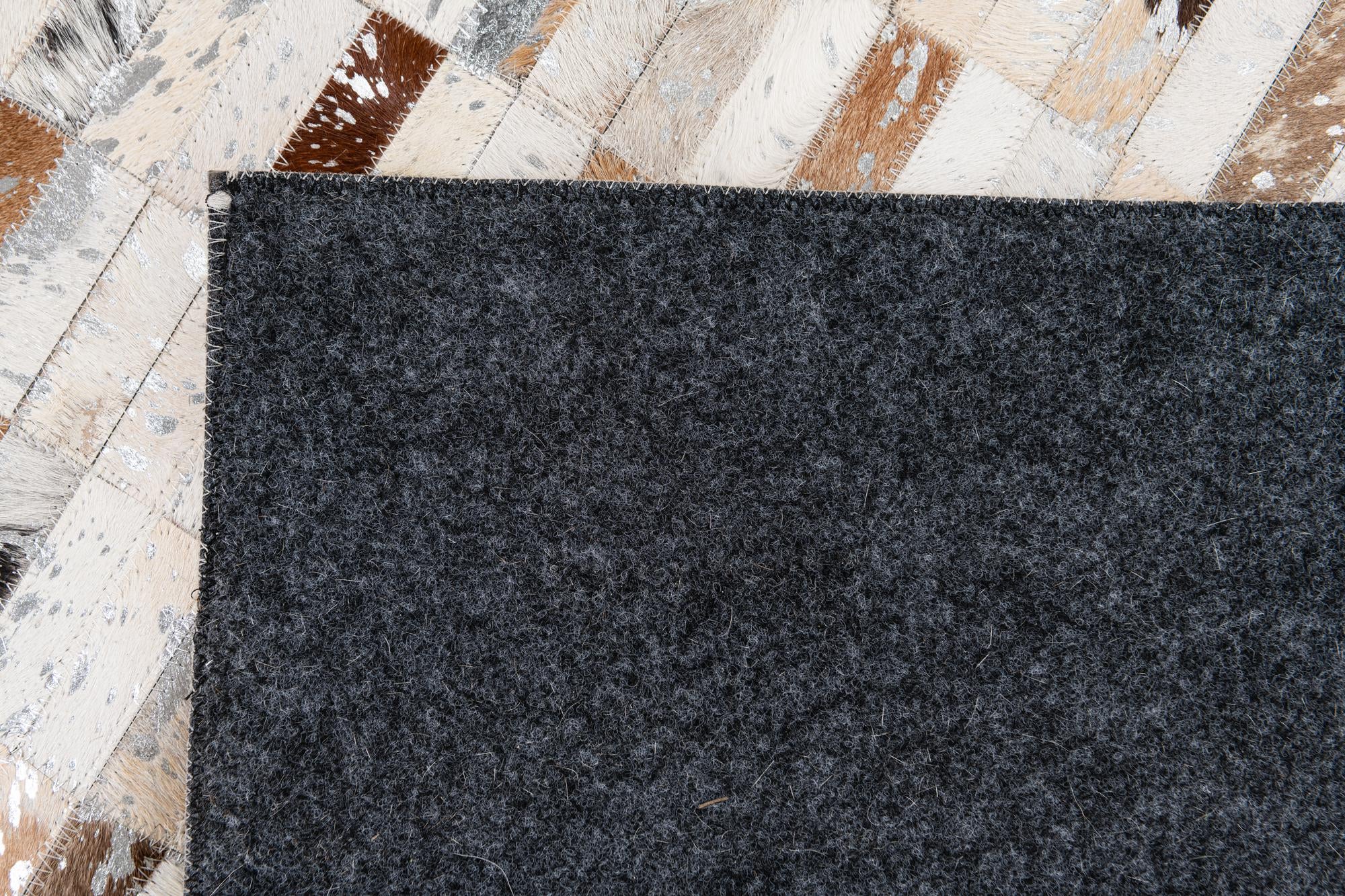 7' 11 x 9' 11 Cowhide Stocks Rug
