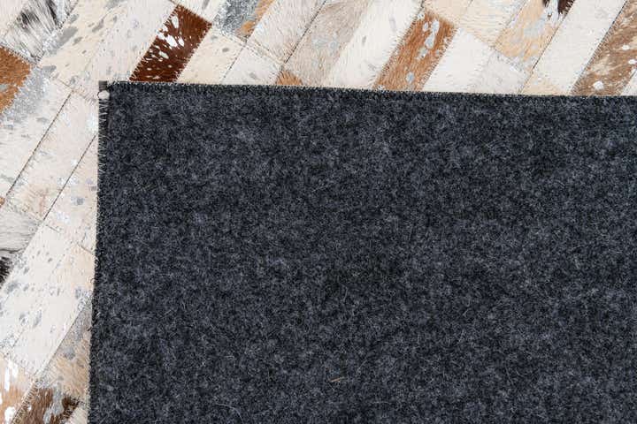 7' 11 x 9' 11 Cowhide Stocks Rug