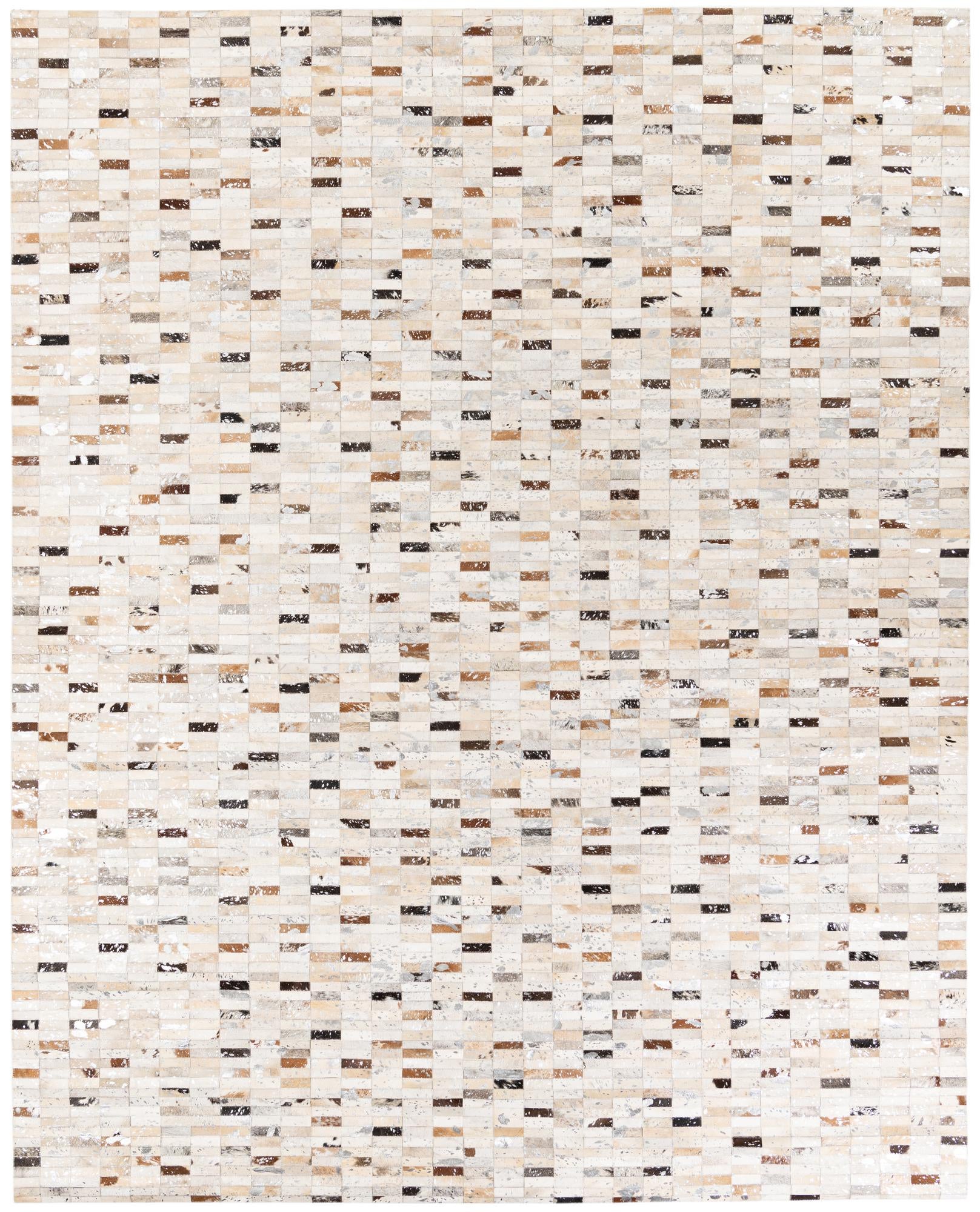 7' 11 x 9' 11 Cowhide Stocks Rug