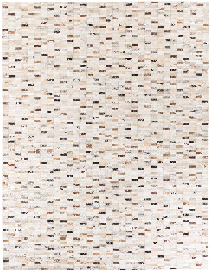 Detail image of 7' 11 x 9' 11 Cowhide Stocks Rug