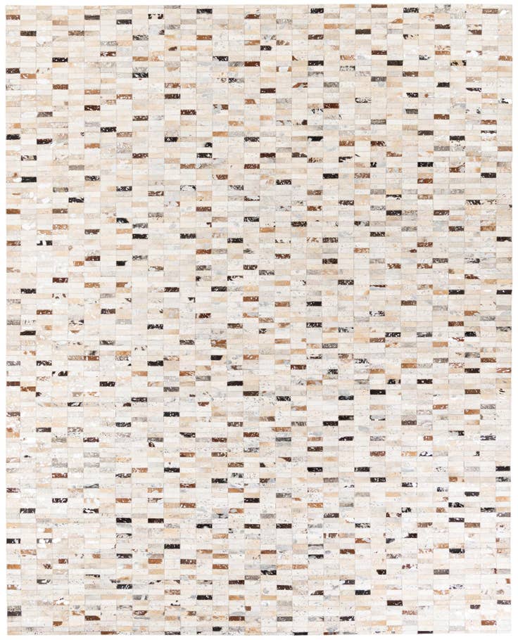 Detail image of 7' 11 x 9' 11 Cowhide Stocks Rug