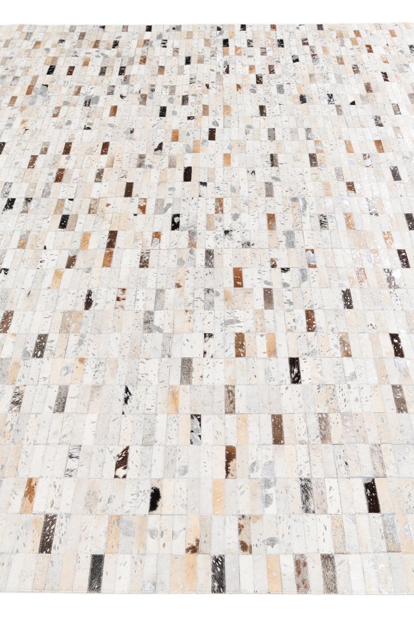 7' 11 x 9' 11 Cowhide Stocks Rug