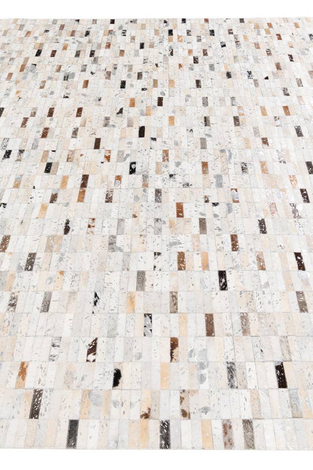 Detail image of 7' 11 x 9' 11 Cowhide Stocks Rug