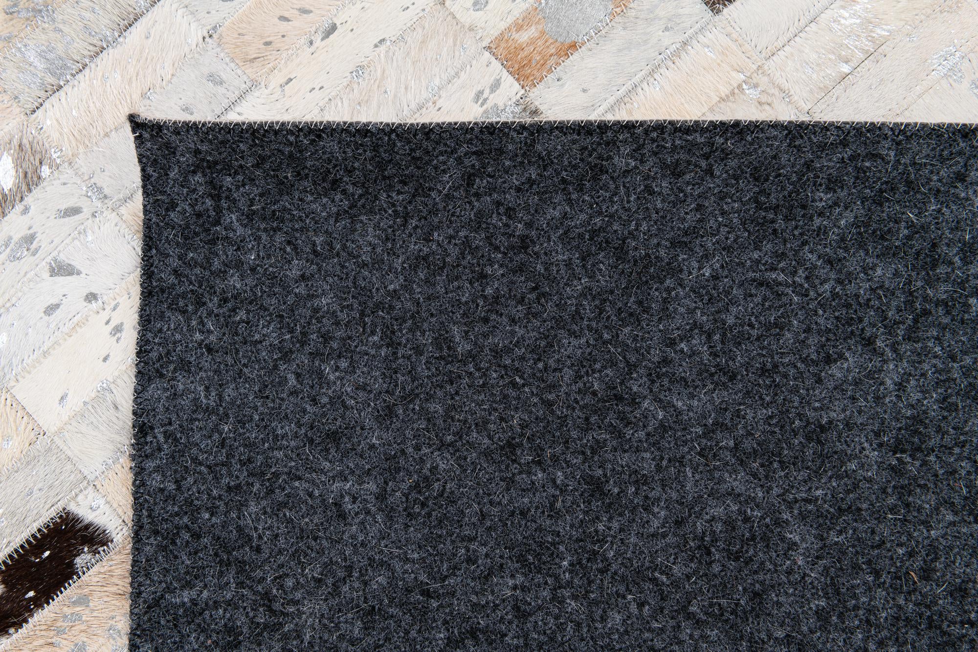 7' 11 x 9' 11 Cowhide Stocks Rug