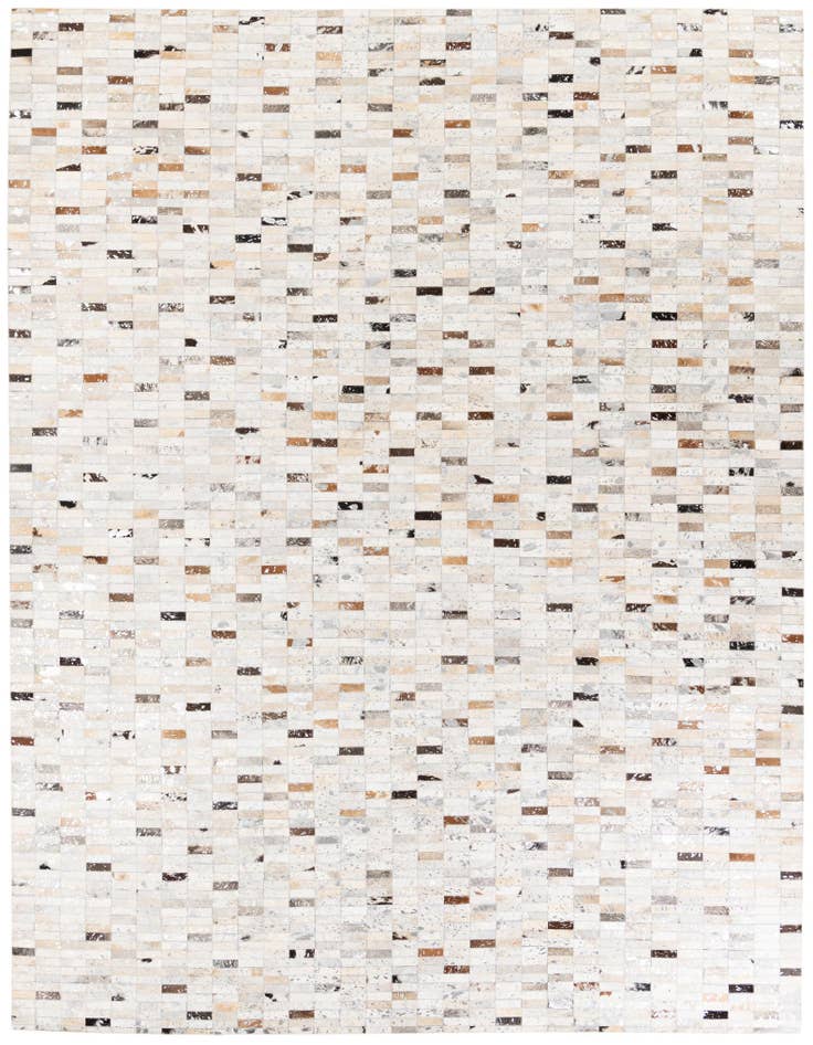 Detail image of 7' 11 x 9' 11 Cowhide Stocks Rug