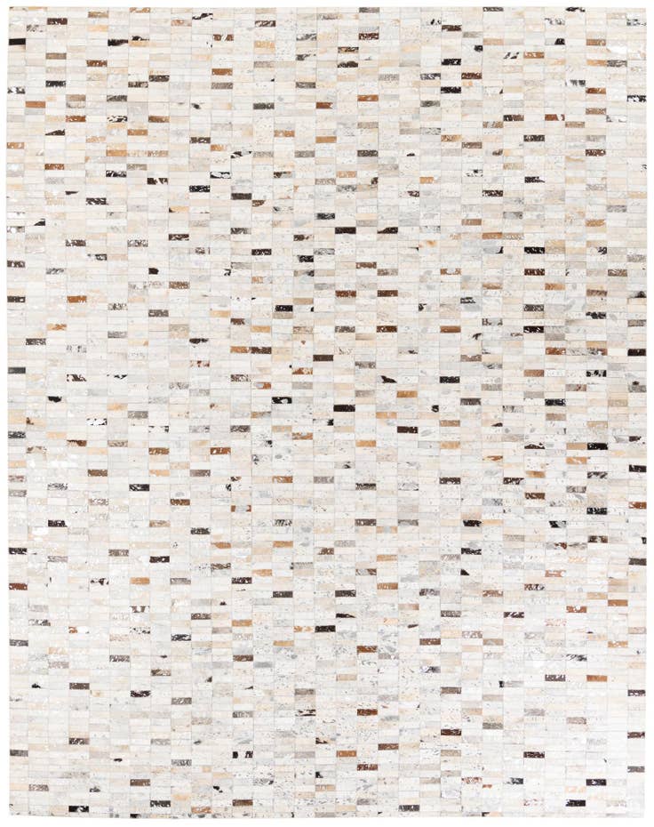 Detail image of 7' 11 x 9' 11 Cowhide Stocks Rug