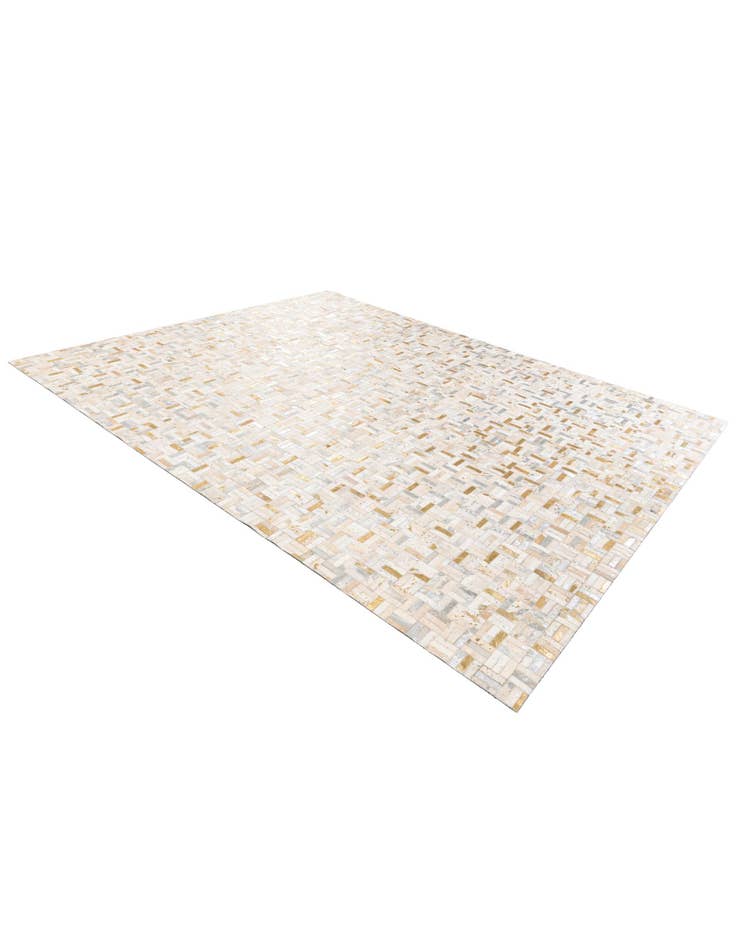 Detail image of 7' 11 x 9' 11 Cowhide Stocks Rug