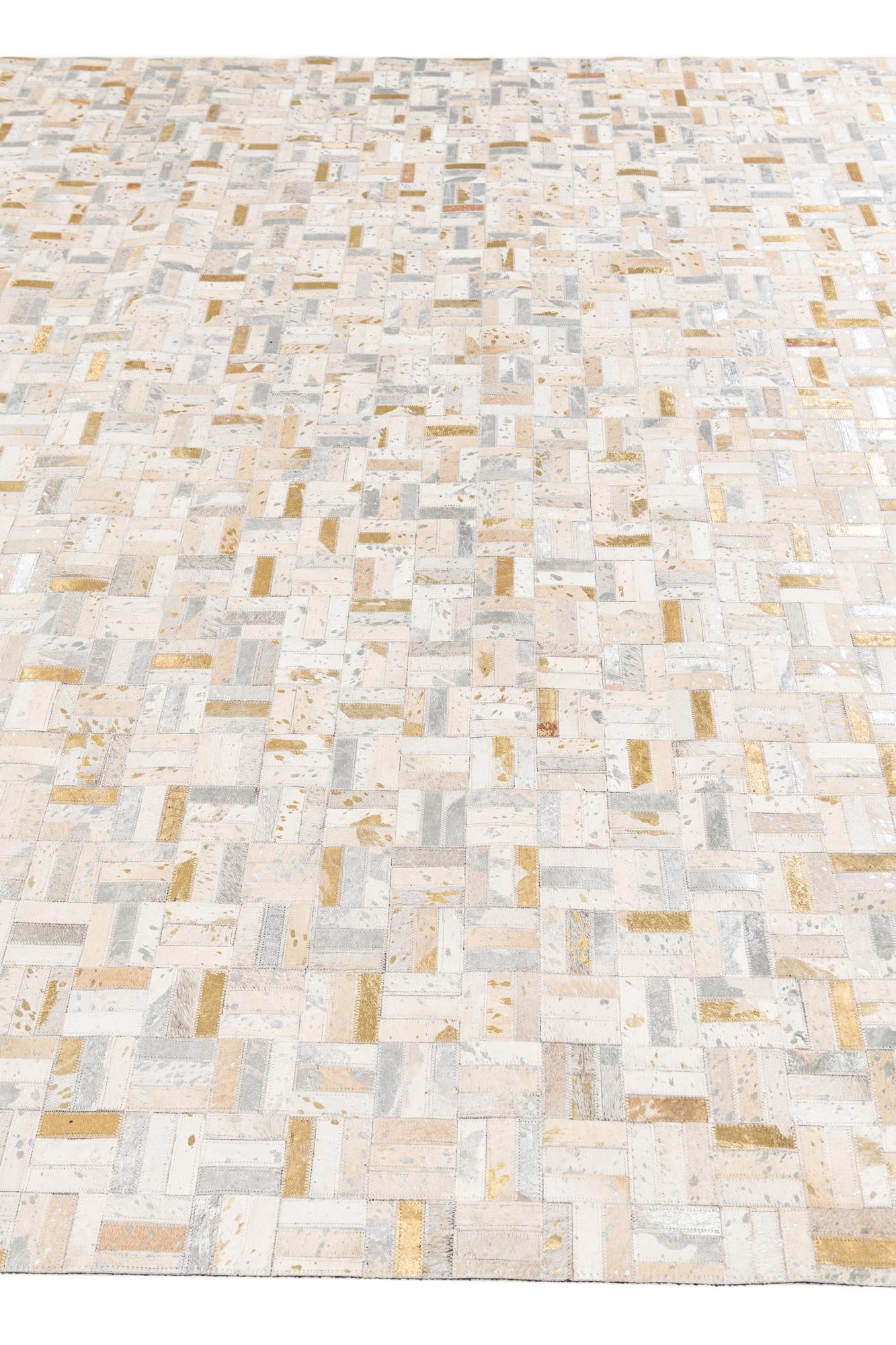7' 11 x 9' 11 Cowhide Stocks Rug
