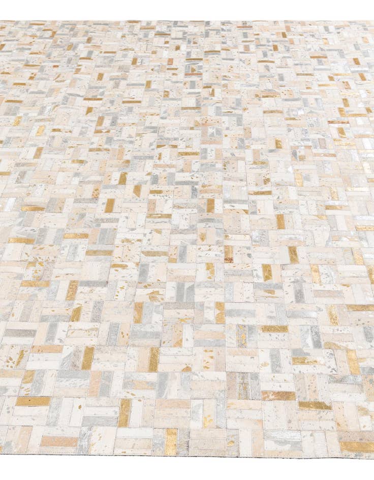 Detail image of 7' 11 x 9' 11 Cowhide Stocks Rug