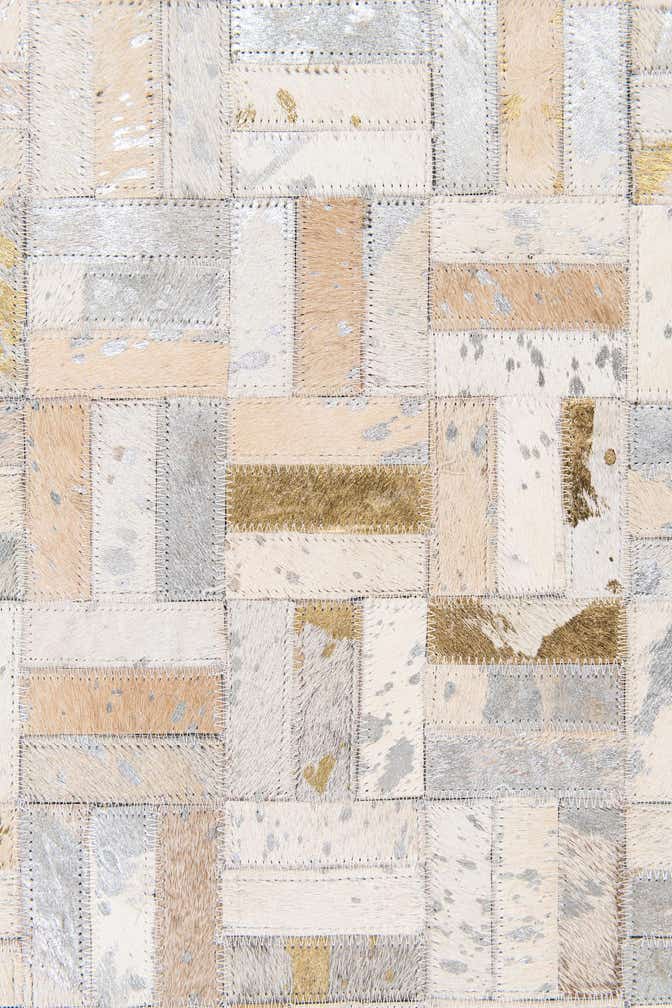 7' 11 x 9' 11 Cowhide Stocks Rug