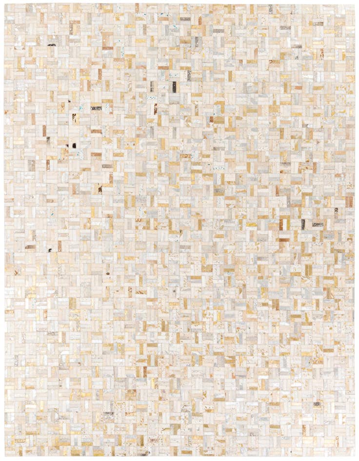 Detail image of 7' 11 x 9' 11 Cowhide Stocks Rug