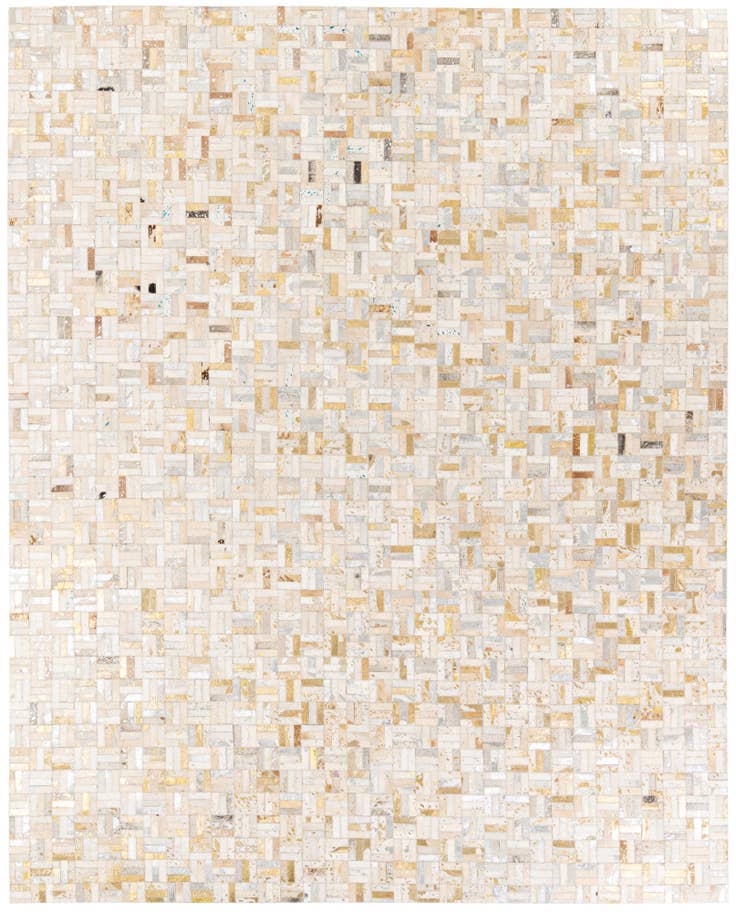 Detail image of 7' 11 x 9' 11 Cowhide Stocks Rug