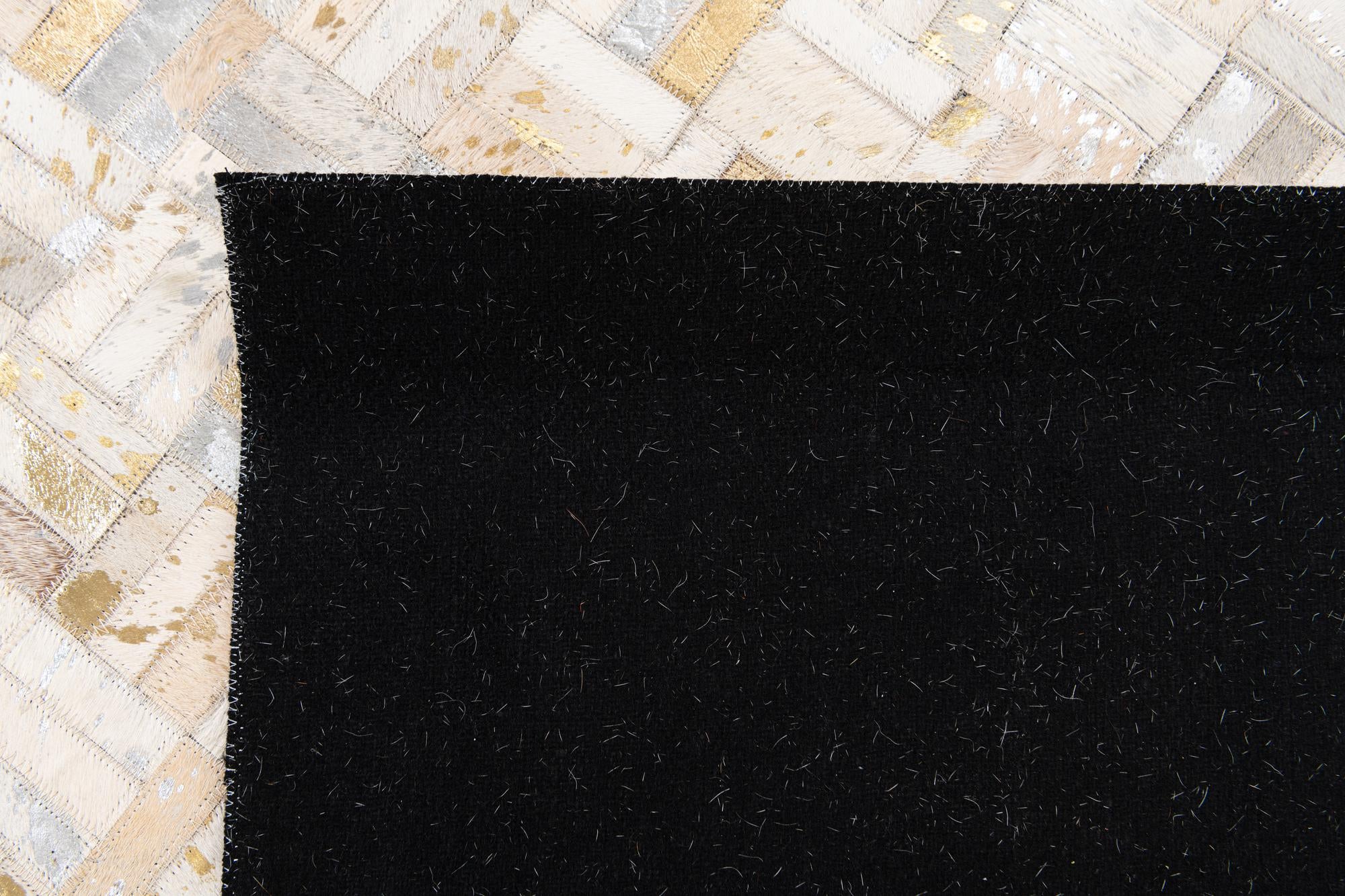 7' 10 x 9' 9 Cowhide Stocks Rug