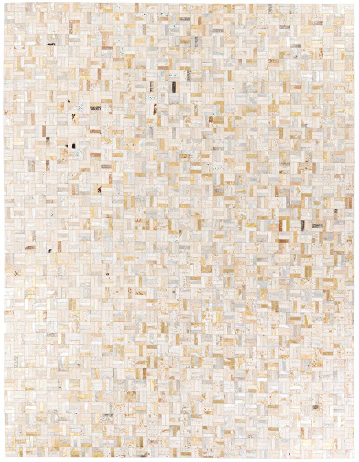 Detail image of 7' 10 x 9' 9 Cowhide Stocks Rug