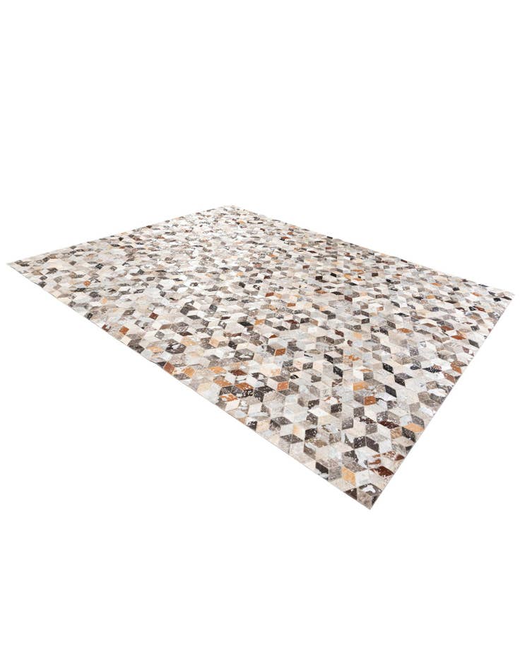 Detail image of 8' x 10' Cowhide Stocks Rug