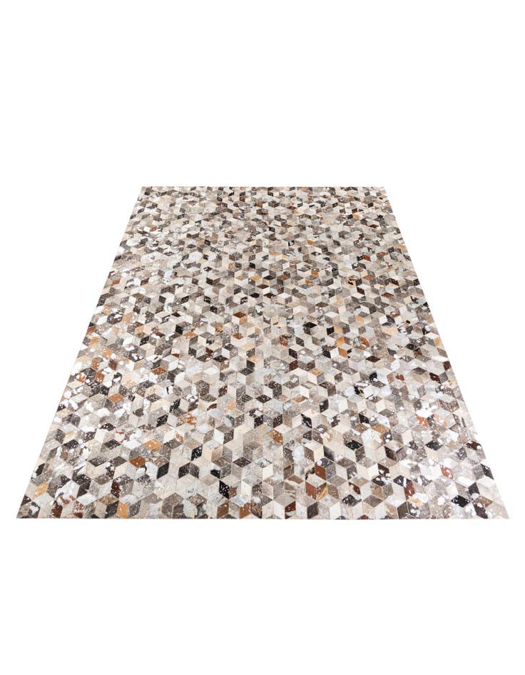 Detail image of 8' x 10' Cowhide Stocks Rug