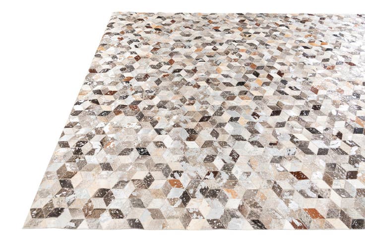 Detail image of 8' x 10' Cowhide Stocks Rug