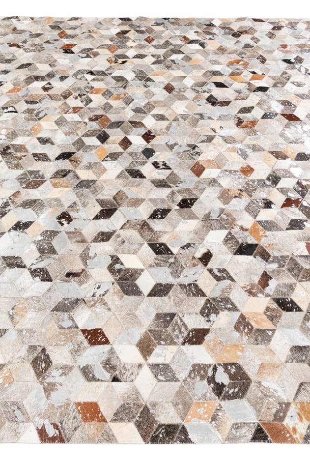 Detail image of 8' x 10' Cowhide Stocks Rug