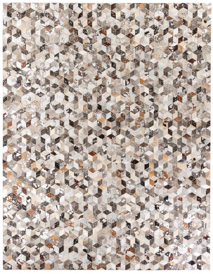 Detail image of 8' x 10' Cowhide Stocks Rug