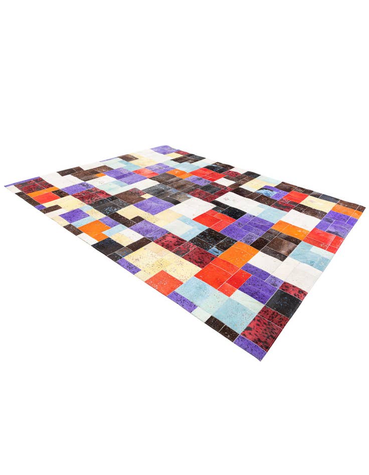 Detail image of 8' x 9' 10 Cowhide Stocks Rug