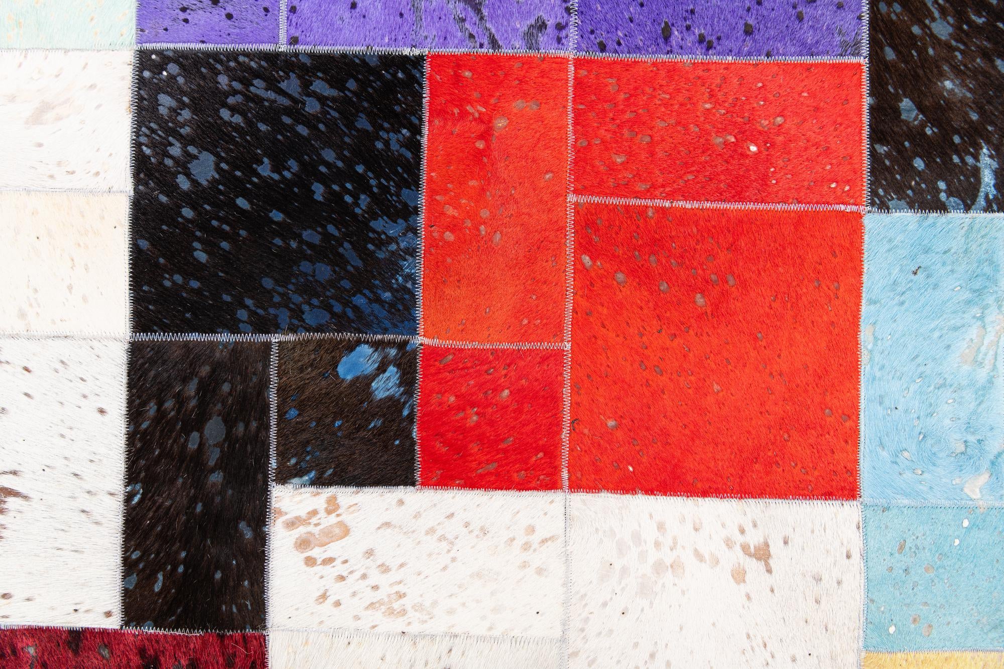 8' x 9' 10 Cowhide Stocks Rug