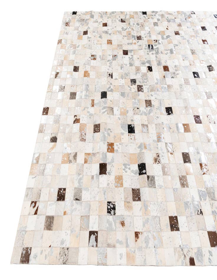 Detail image of 7' 11 x 9' 11 Cowhide Stocks Rug