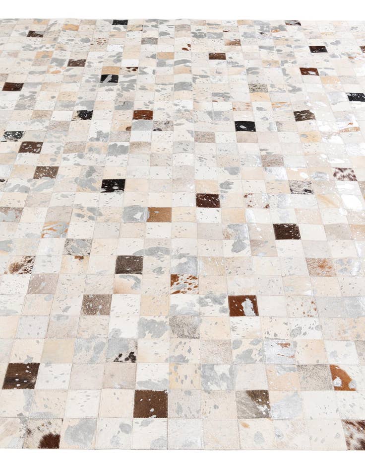 Detail image of 7' 11 x 9' 11 Cowhide Stocks Rug