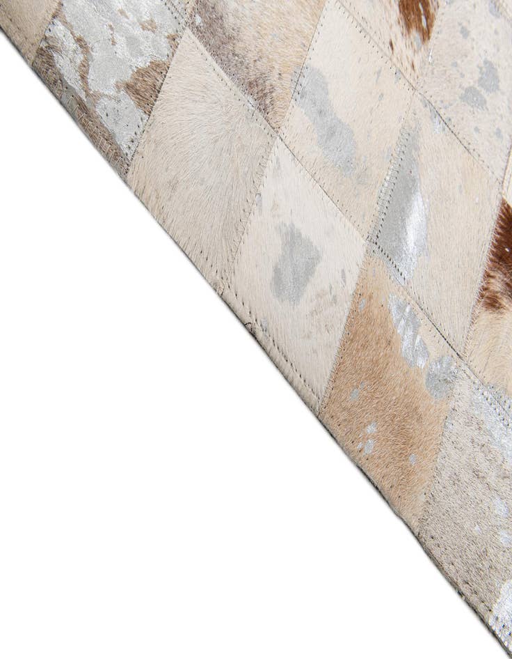Detail image of 7' 11 x 9' 11 Cowhide Stocks Rug