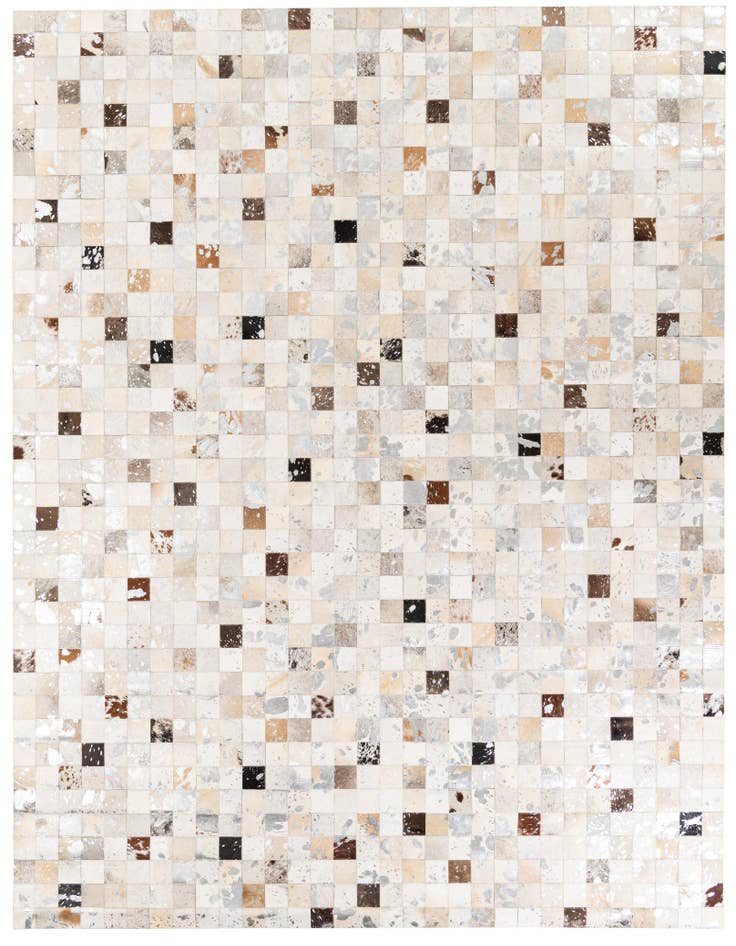 Detail image of 7' 11 x 9' 11 Cowhide Stocks Rug