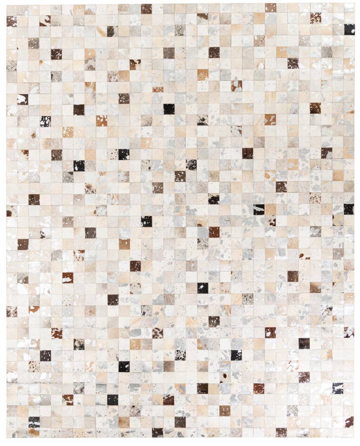 Detail image of 7' 11 x 9' 11 Cowhide Stocks Rug