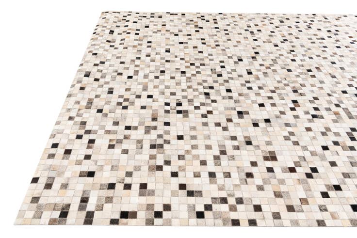 Detail image of 8' 1 x 9' 11 Cowhide Stocks Rug