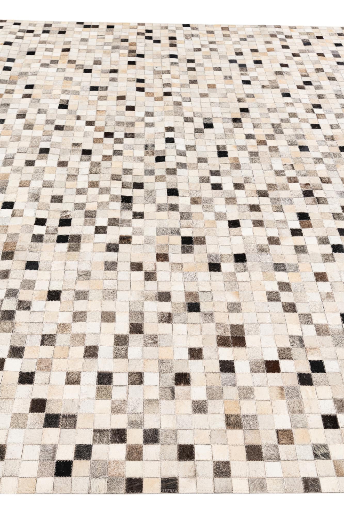 8' 1 x 9' 11 Cowhide Stocks Rug