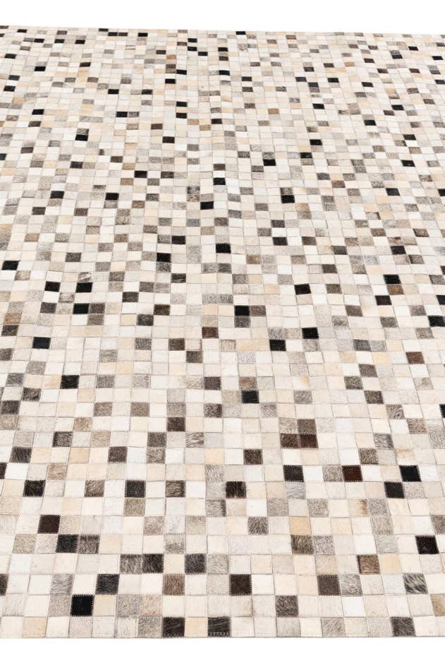 Detail image of 8' 1 x 9' 11 Cowhide Stocks Rug