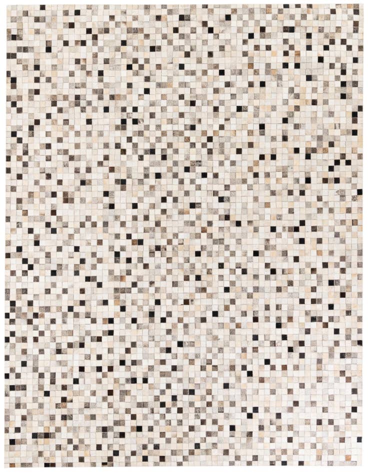 Detail image of 8' 1 x 9' 11 Cowhide Stocks Rug