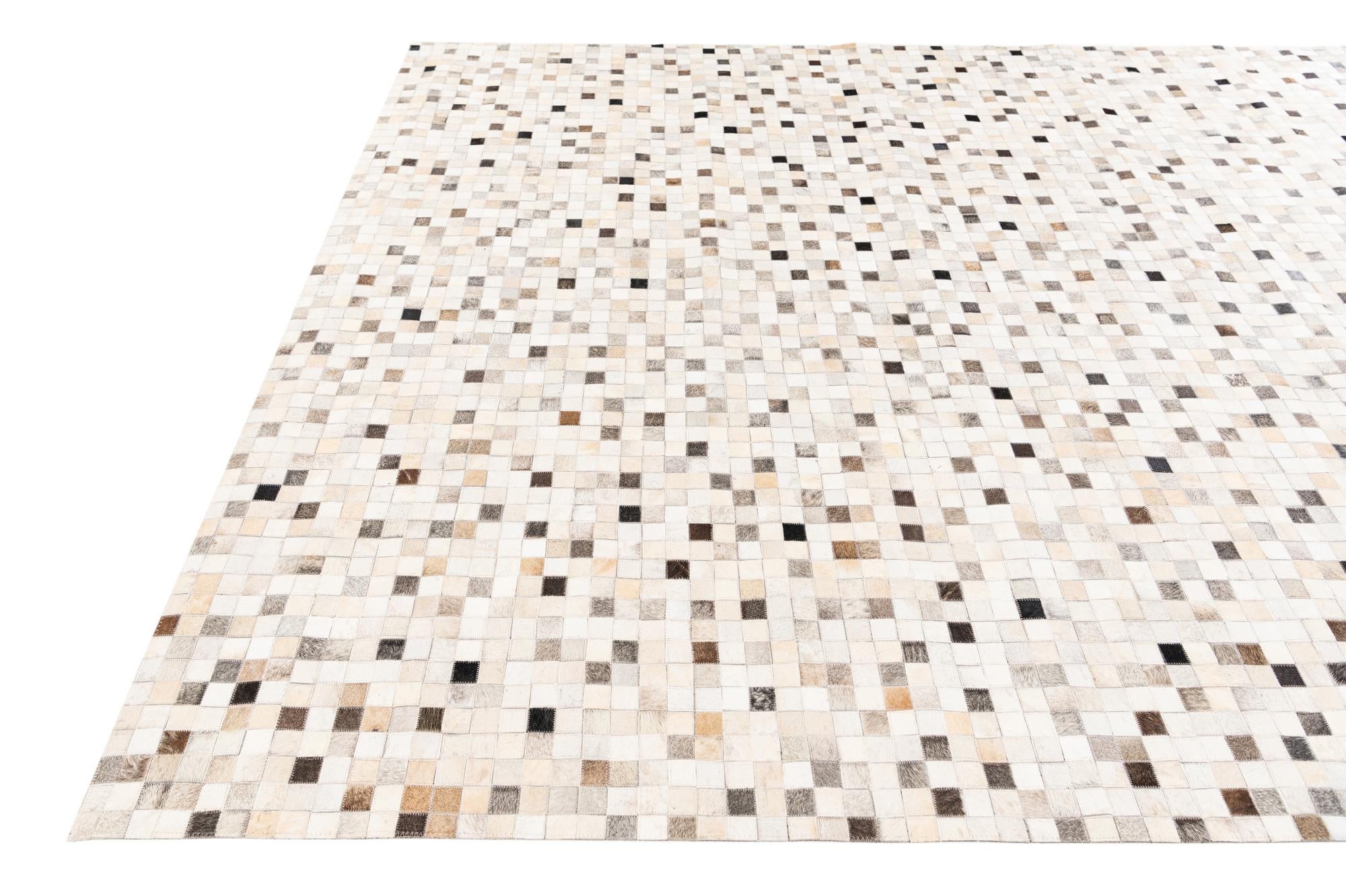 8' 1 x 10' Cowhide Stocks Rug