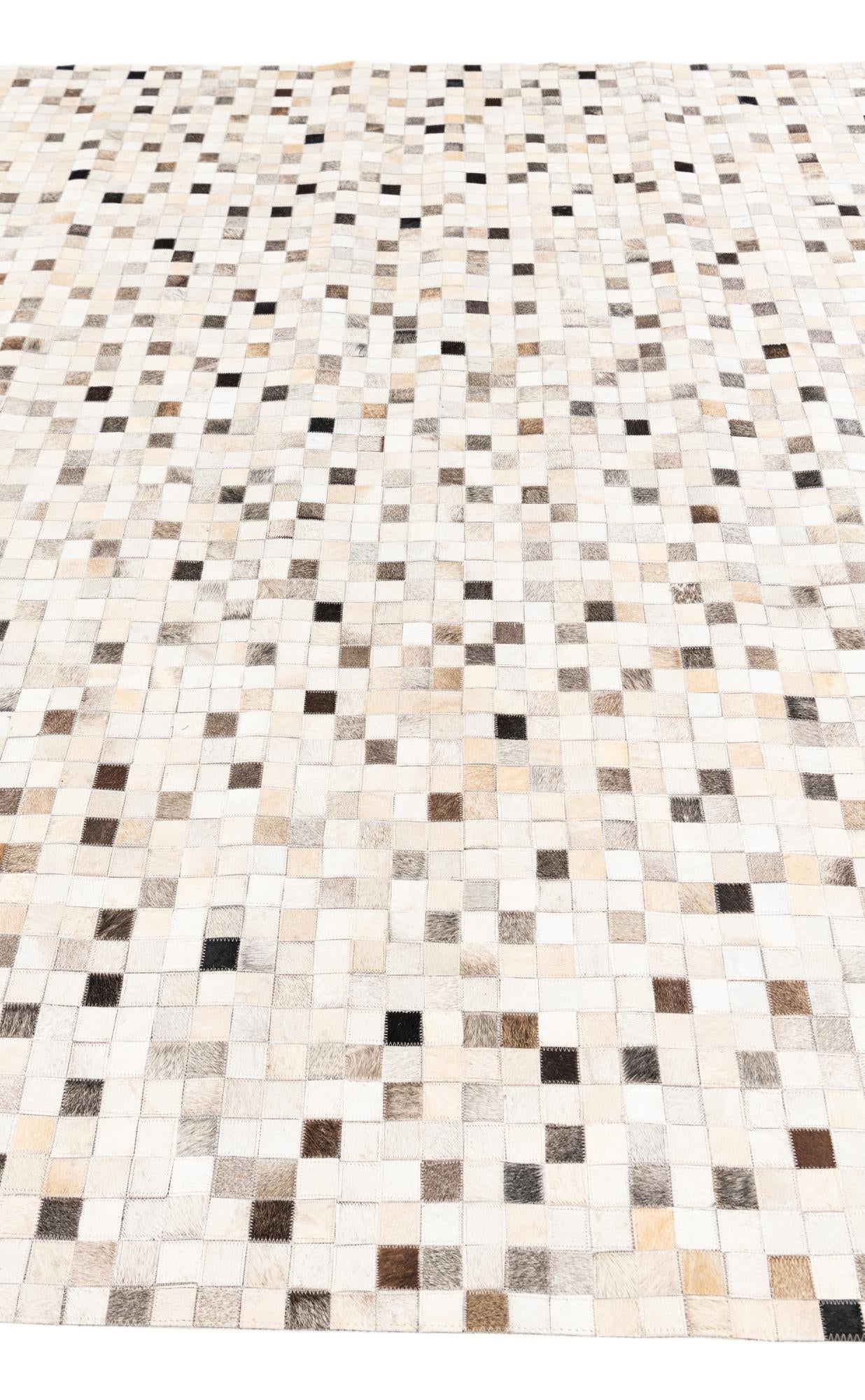 8' 1 x 10' Cowhide Stocks Rug