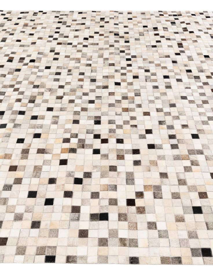 Detail image of 8' x 9' 10 Cowhide Stocks Rug