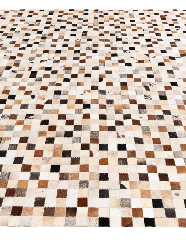 Detail image of 8' 1 x 9' 10 Cowhide Stocks Rug