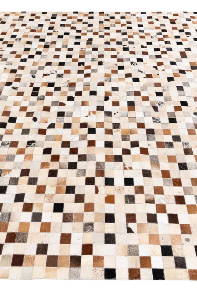 Detail image of 8' 1 x 9' 10 Cowhide Stocks Rug