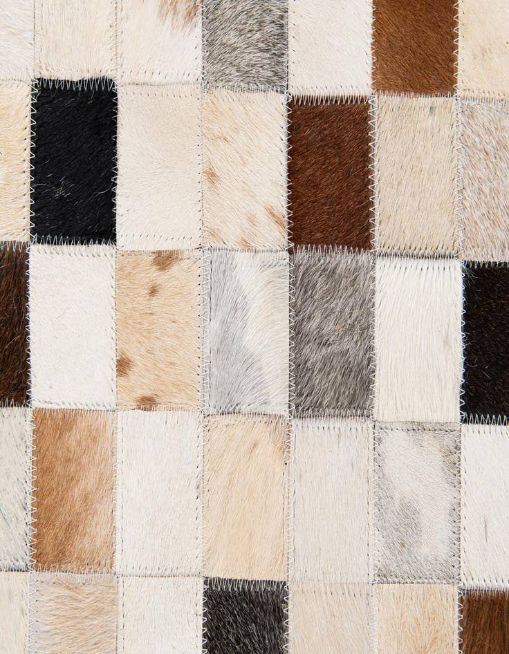Detail image of 8' 1 x 9' 10 Cowhide Stocks Rug