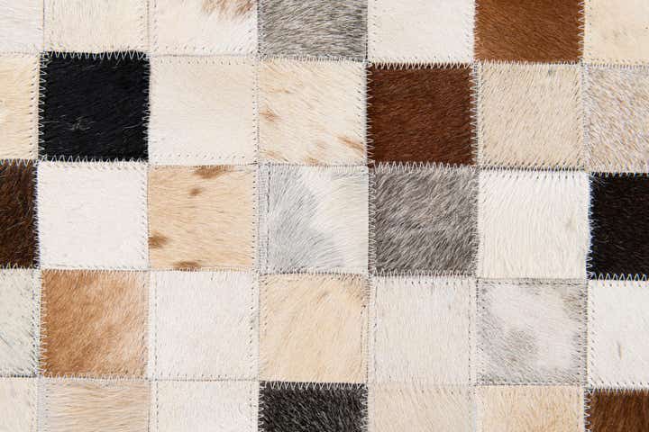 8' 1 x 9' 10 Cowhide Stocks Rug