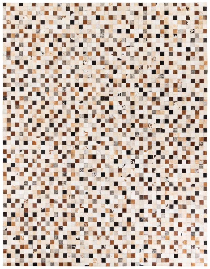 Detail image of 8' 1 x 9' 10 Cowhide Stocks Rug