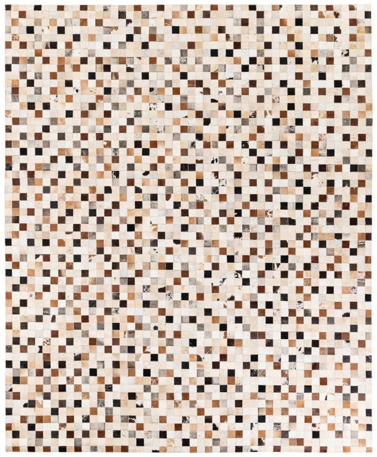 Detail image of 8' 1 x 9' 10 Cowhide Stocks Rug