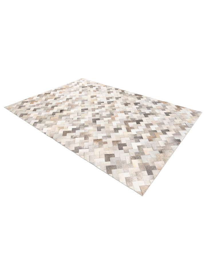 5' 7 x 7' 10 Cowhide Stocks Rug