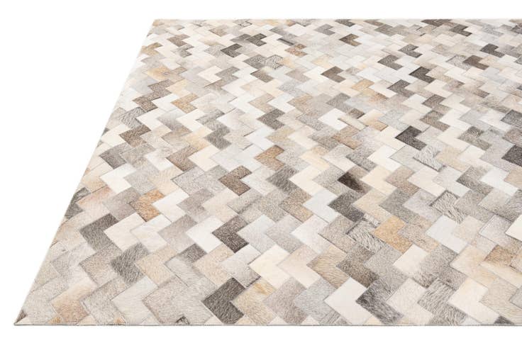 Detail image of 5' 7 x 7' 10 Cowhide Stocks Rug